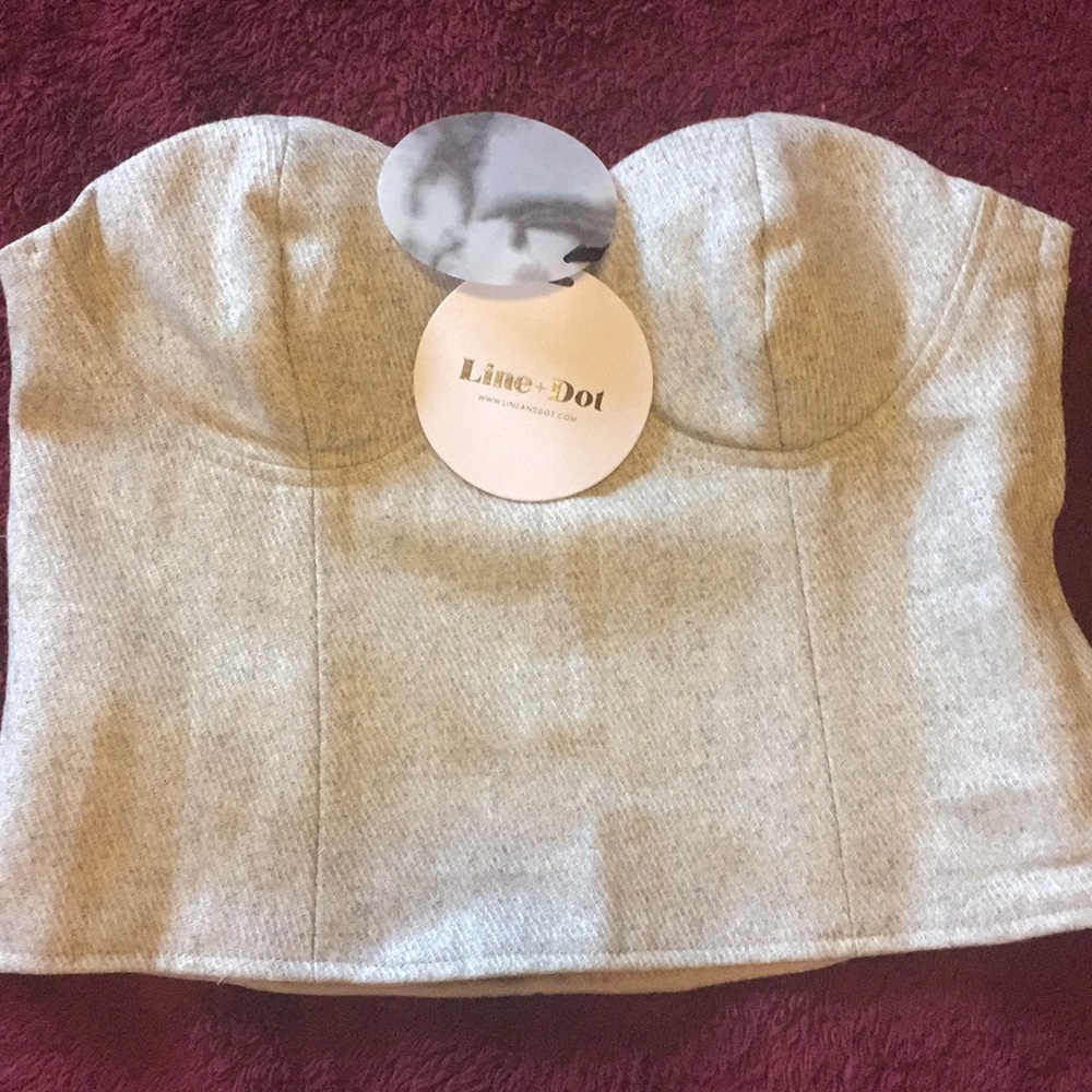 Line+Dot Tube Top
